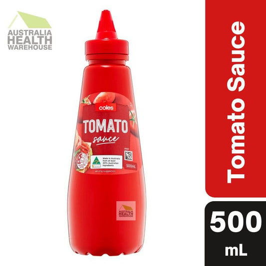 [CLEARANCE Expiry: 10/01/2025] Coles Tomato Sauce 500mL