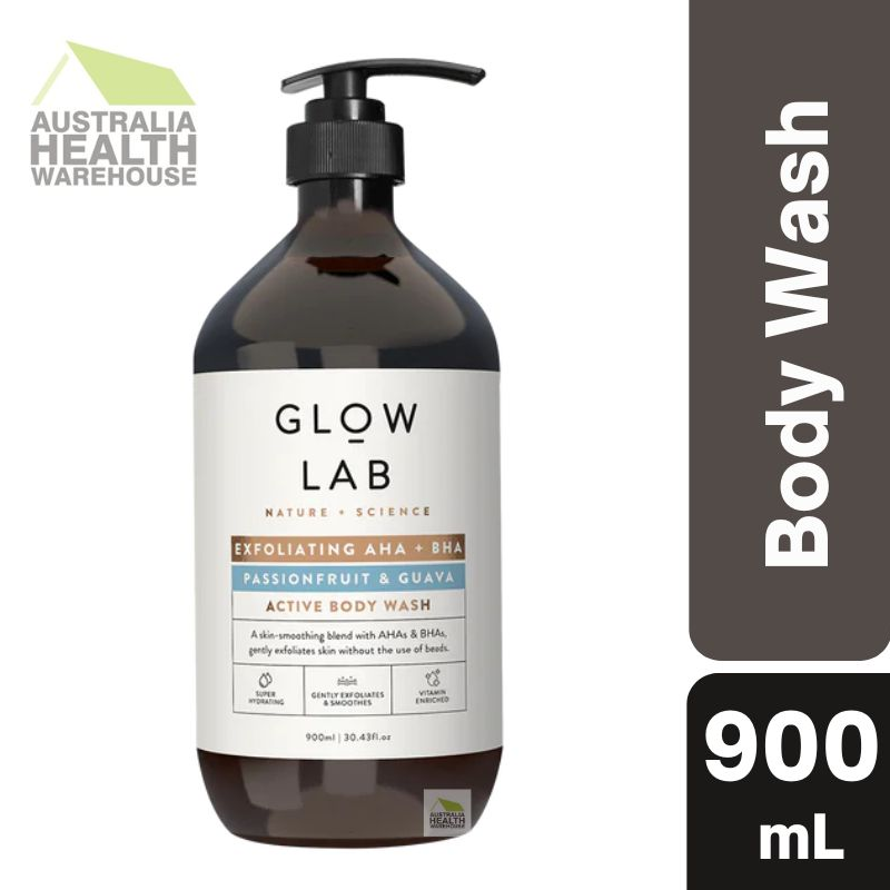 [Expiry: 12/2025] Glow Lab Active Body Wash Exfoliating Aha 900mL