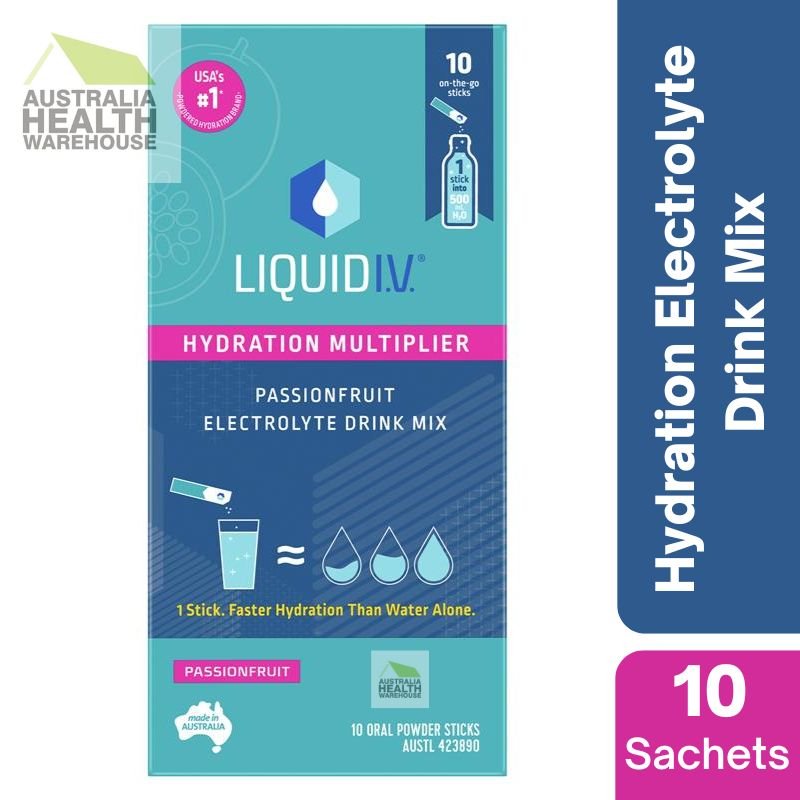 [Expiry: 06/2025] Liquid I.V. Hydration Multiplier 10 Sticks – Passionfruit Flavour