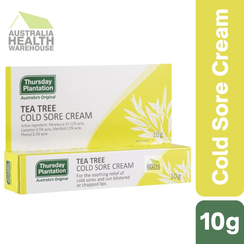 [Expiry: 03/2026] Thursday Plantation Tea Tree Cold Sore Cream 10g