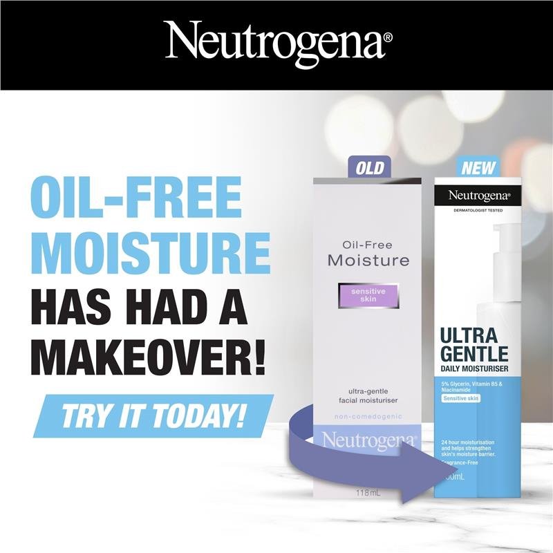 [Expiry: 09/2026] Neutrogena Ultra Gentle Daily Moisturiser 100mL