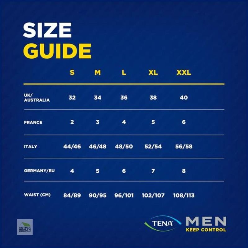 Tena Men Washable Protective Underwear Boxer (Small Size) 1 Pack