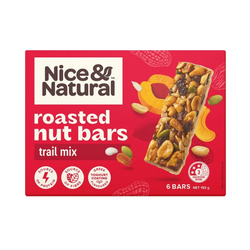 [Expiry: 13/01/2025] Nice & Natural Roasted Nut Bars Trail Mix with Yoghurt 6 Bars 192g
