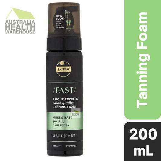 Le Tan Fast 1 Hour Express Tanning Foam Green Base 200mL