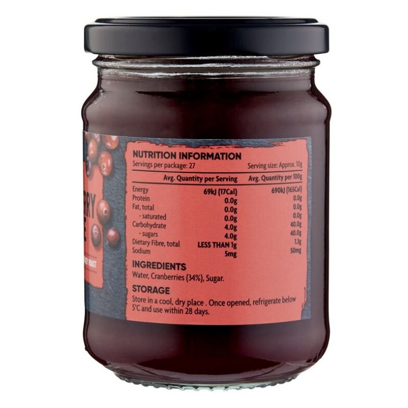 [Expiry: 09/03/2025] Coles Cranberry Sauce 275g