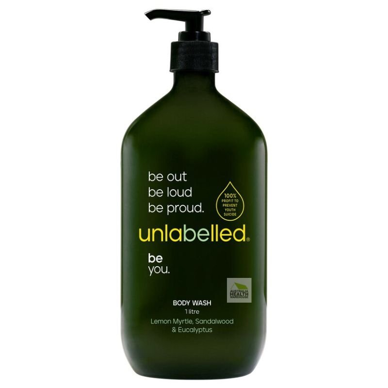 Unlabelled Lemon Myrtle, Sandalwood & Eucalyptus Body Wash 1 Litre