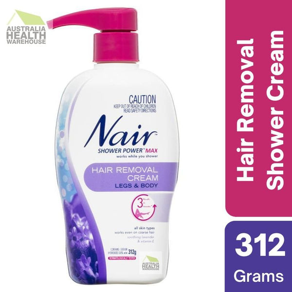 Nair Shower Power Max Hair Removal Cream Legs & Body 312g