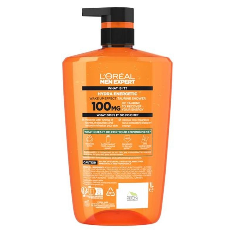 L'Oreal Men Expert Hydra Energetic Shower Gel 1 Litre