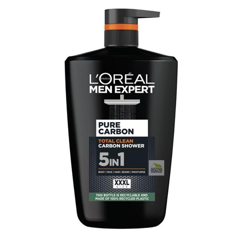 L'Oréal Men Expert Pure Carbon Total Clean Shower Gel 1 Litre