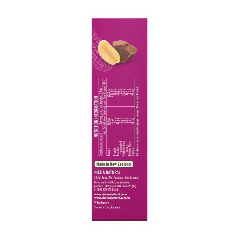 [Expiry: 25/05/2025] Nice & Natural Roasted Nut Bars Mixed Berry 6 Bars 192g