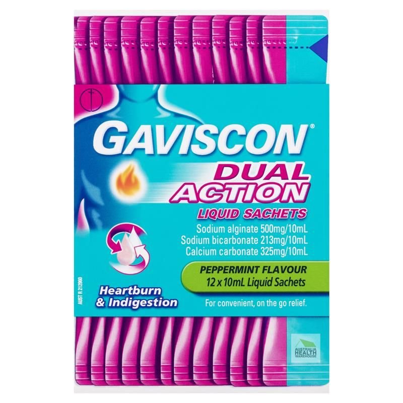 [Expiry: 01/2026] Gaviscon Dual Action Liquid Sachets 12 x 10mL