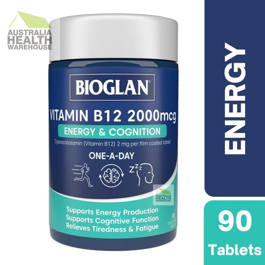 [Expiry: 10/2026] Bioglan Vitamin B12 2000mcg 90 Tablets