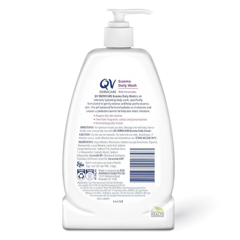 [Expiry: 04/2029] EGO QV Dermcare Eczema Daily Wash 1kg