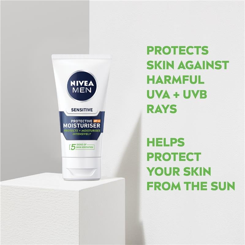 Nivea Men Sensitive Protective SPF15 Moisturiser 75mL