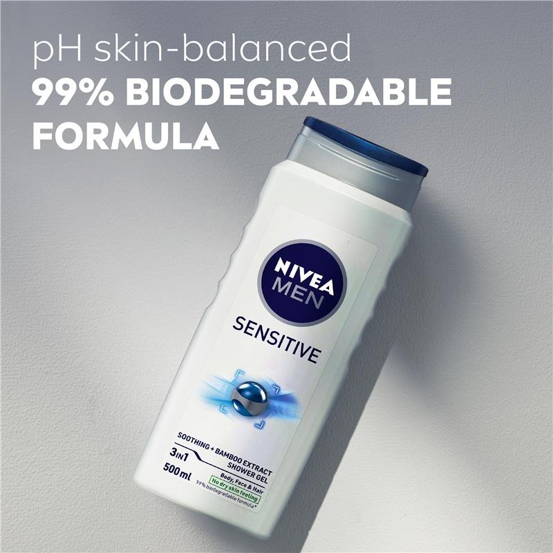 Nivea Men Sensitive Shower Gel 500mL