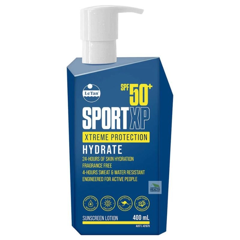 [Expiry: 05/2027] Le Tan SPF50+ Sport XP Xtreme Protection Hydrate Sunscreen 400mL