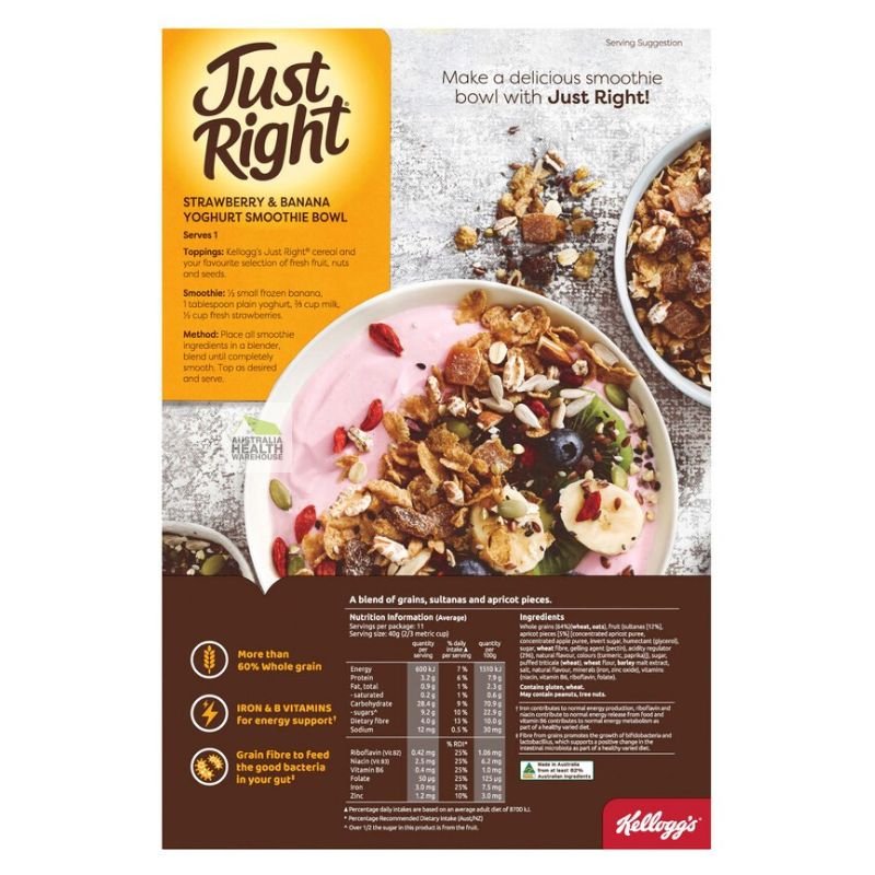 [Expiry: 25/07/2025] Kellogg's Just Right Cereal 460g