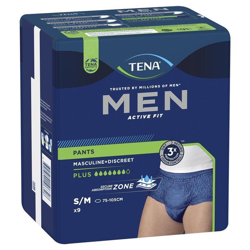 Tena Men Active Fit Pants Plus Small/Medium