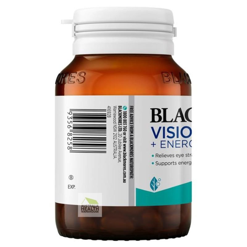 [Expiry: 10/2025] Blackmores Vision Care + Energy 60 Capsules