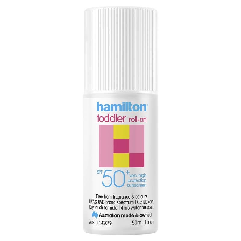 [Expiry: 08/2026] Hamilton Sun SPF 50+ Toddler Roll On 50mL