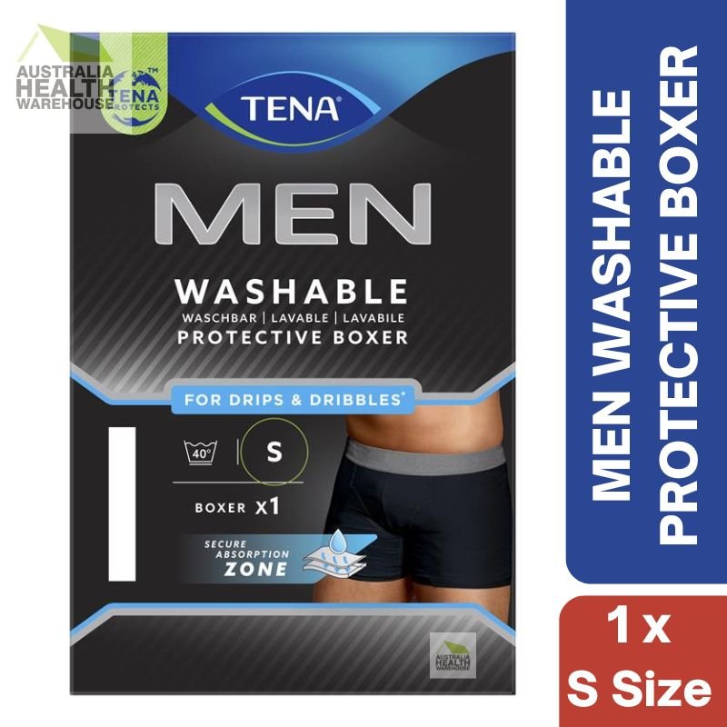 Tena Men Washable Protective Underwear Boxer (Small Size) 1 Pack