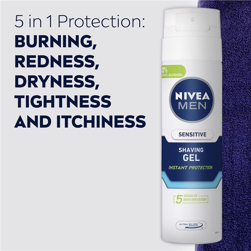 Nivea Men Sensitive Shaving Gel 200mL