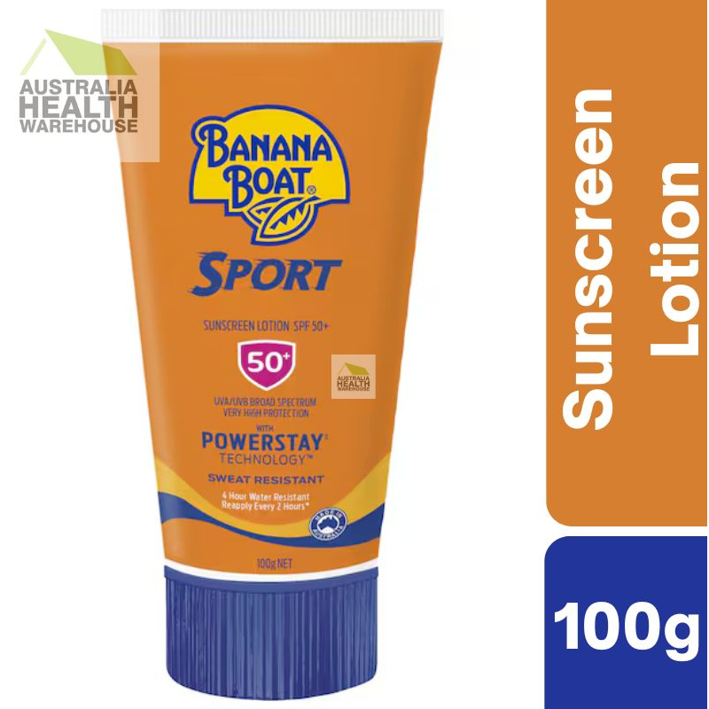 [Expiry: 10/2026] Banana Boat Sport Sunscreen SPF 50+ Lotion 100g