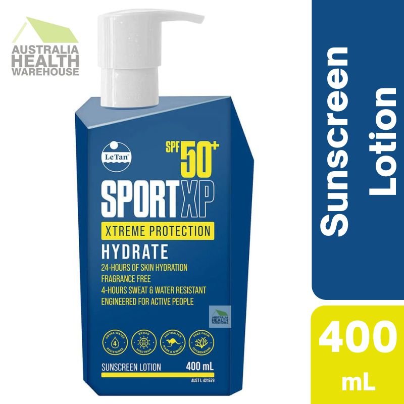 [Expiry: 05/2027] Le Tan SPF50+ Sport XP Xtreme Protection Hydrate Sunscreen 400mL