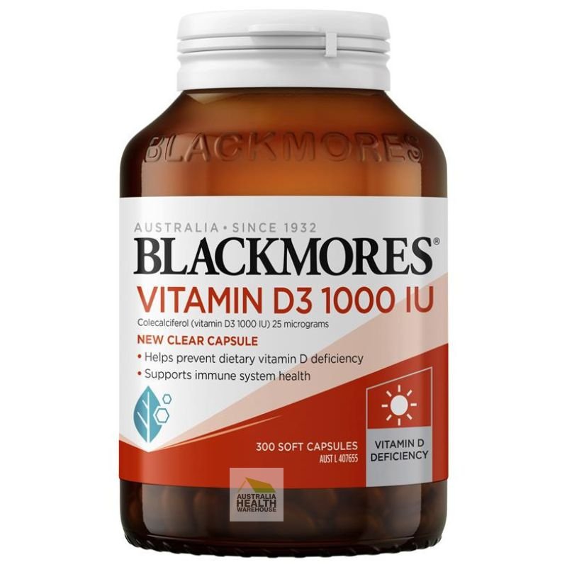 [Expiry: 10/2026] Blackmores Vitamin D3 1000IU 300 Capsules