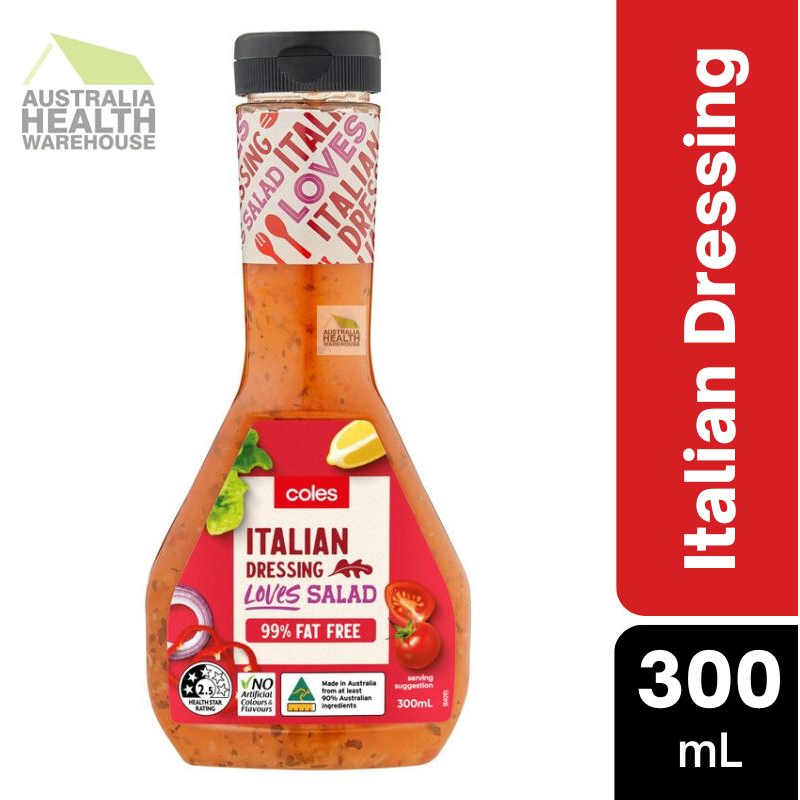 [Expiry: 03 April 2025] Coles Italian Dressing 300mL