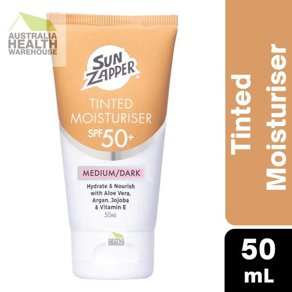 Sun Zapper Tinted Moisturiser SPF 50+ Medium/Dark BB Cream 50mL