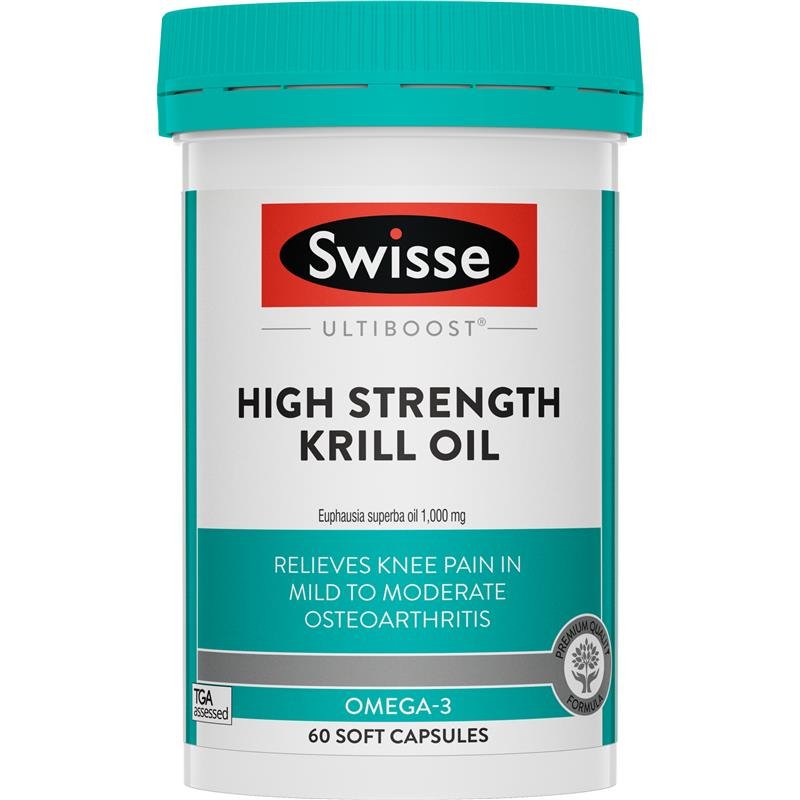 [Expiry: 07/2026] Swisse Ultiboost High Strength Krill Oil 1000mg 60 Capsules