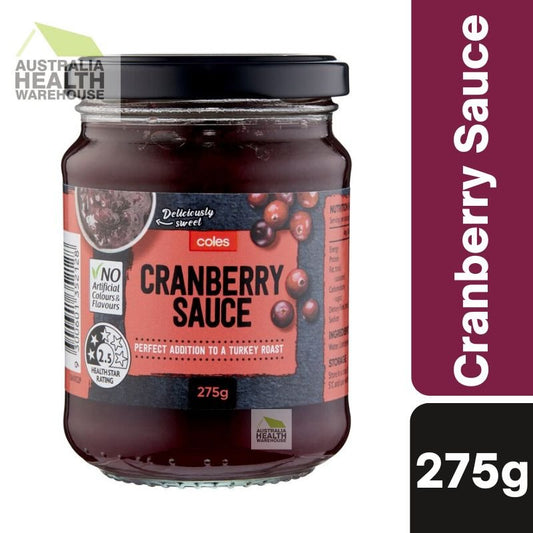 [Expiry: 09/03/2025] Coles Cranberry Sauce 275g