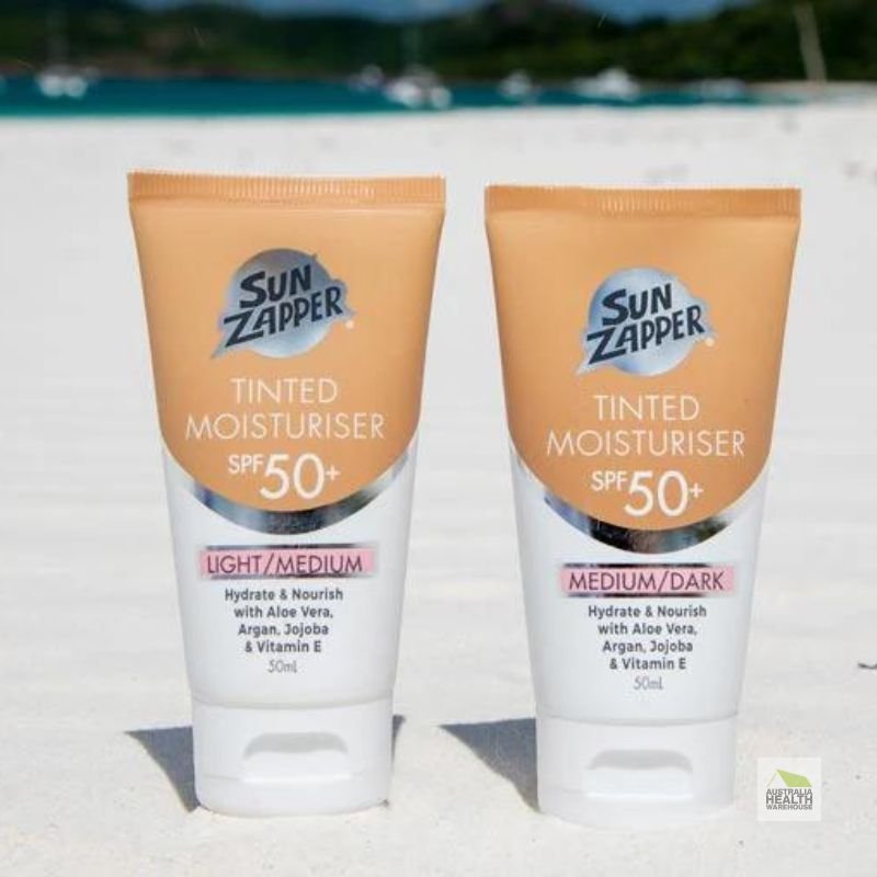 Sun Zapper Tinted Moisturiser SPF 50+ Medium/Dark BB Cream 50mL