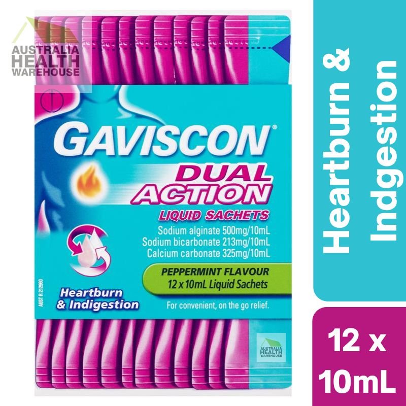 [Expiry: 01/2026] Gaviscon Dual Action Liquid Sachets 12 x 10mL