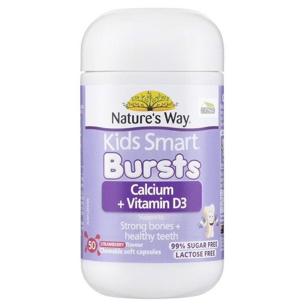 [Expiry: 05/2025] Nature's Way Kids Smart Bursts Calcium + Vitamin D3 50 Soft Capsules