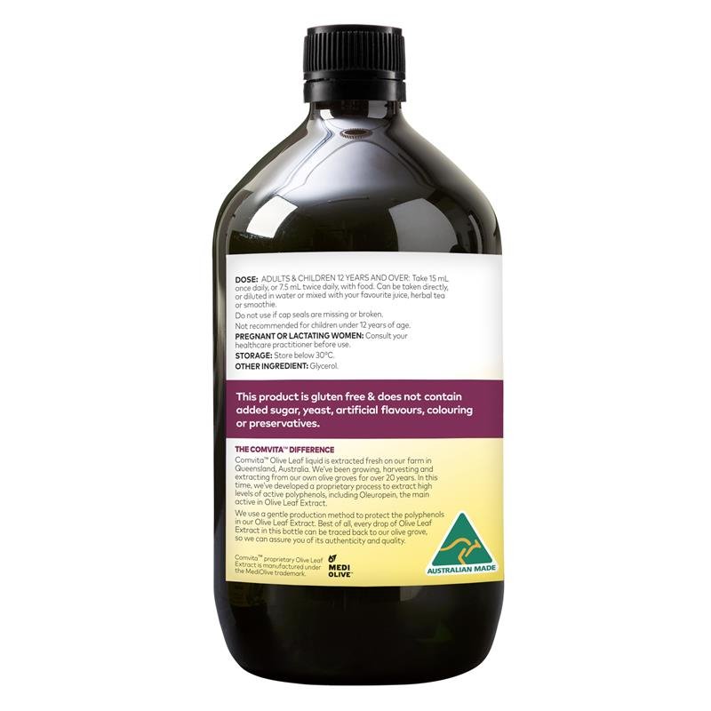 [Expiry: 09/2026] Comvita Olive Leaf Extract Mixed Berry Flavour 1 Litre