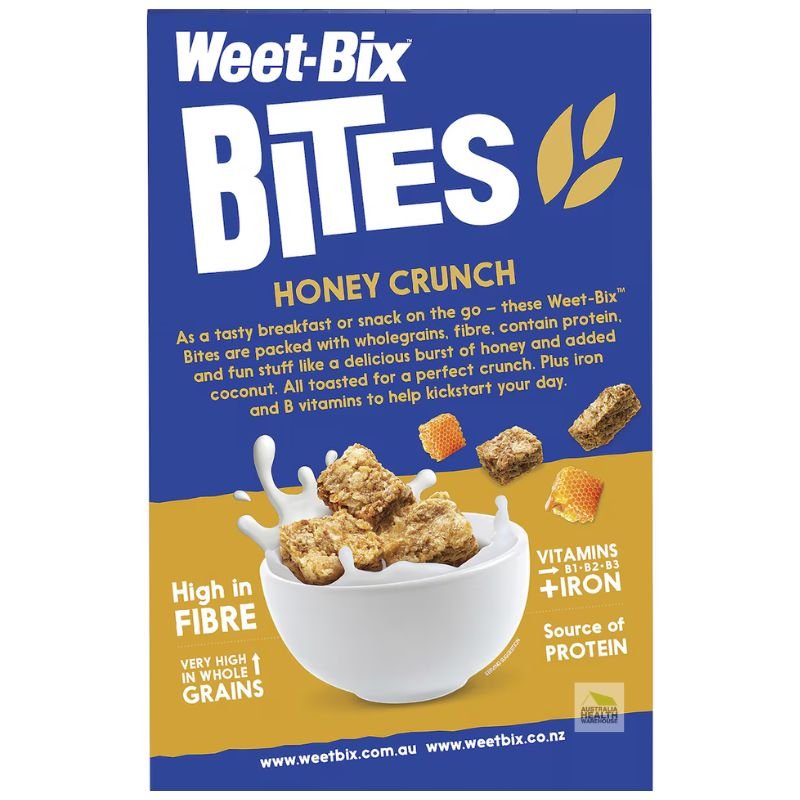 [Expiry: 06/07/2025]  Sanitarium Weet-Bix Bites Honey Crunch Breakfast Cereal 510g