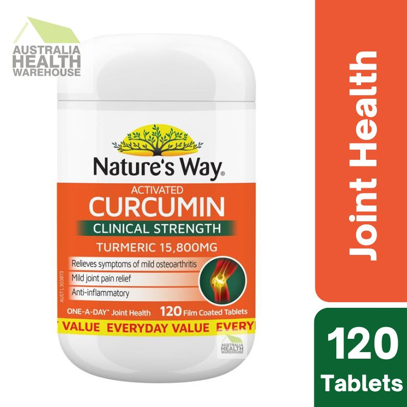 [Expiry: 03/2027] Nature's Way Curcumin Turmeric Concentrate One-A-Day 120 Tablets