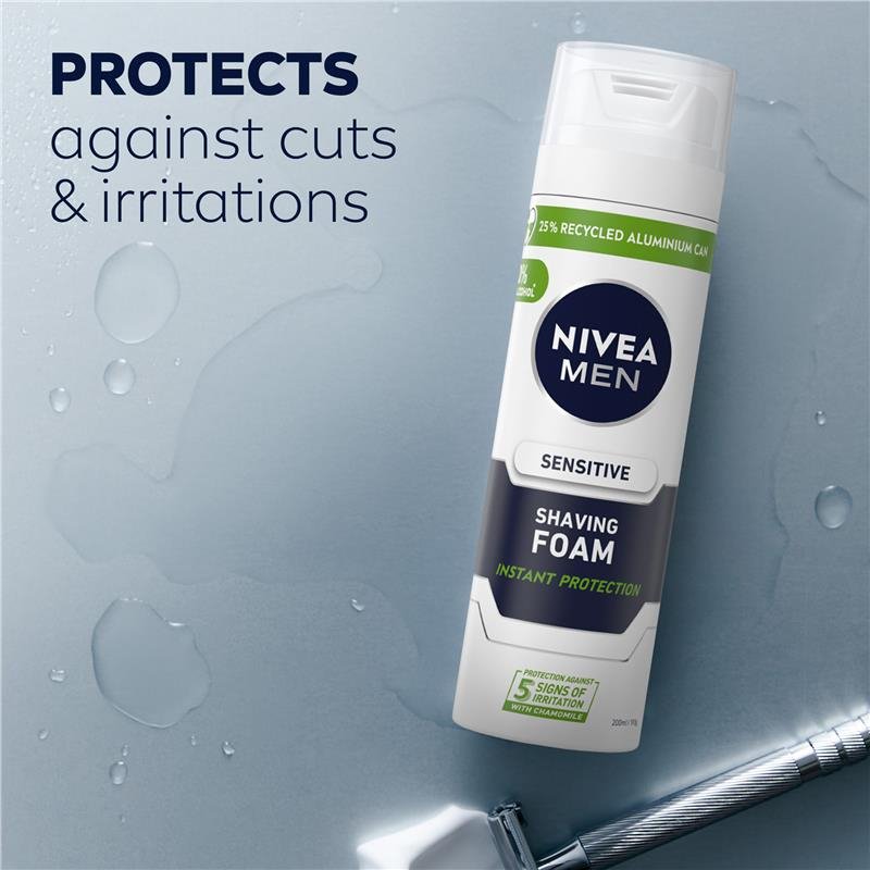 Nivea Men Shaving Foam for Sensitive Skin 200mL