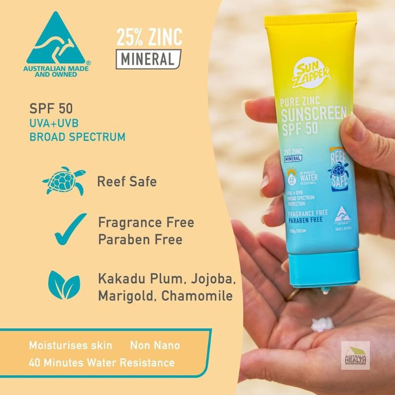 [Expiry: 12/2026] Sun Zapper Pure Zinc Sunscreen 100g