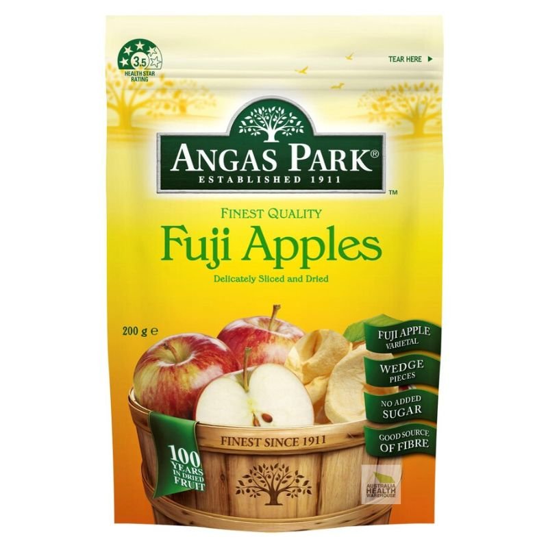 [Expiry: 03/2025] Angas Park Fuji Sliced Dried Apples 200g