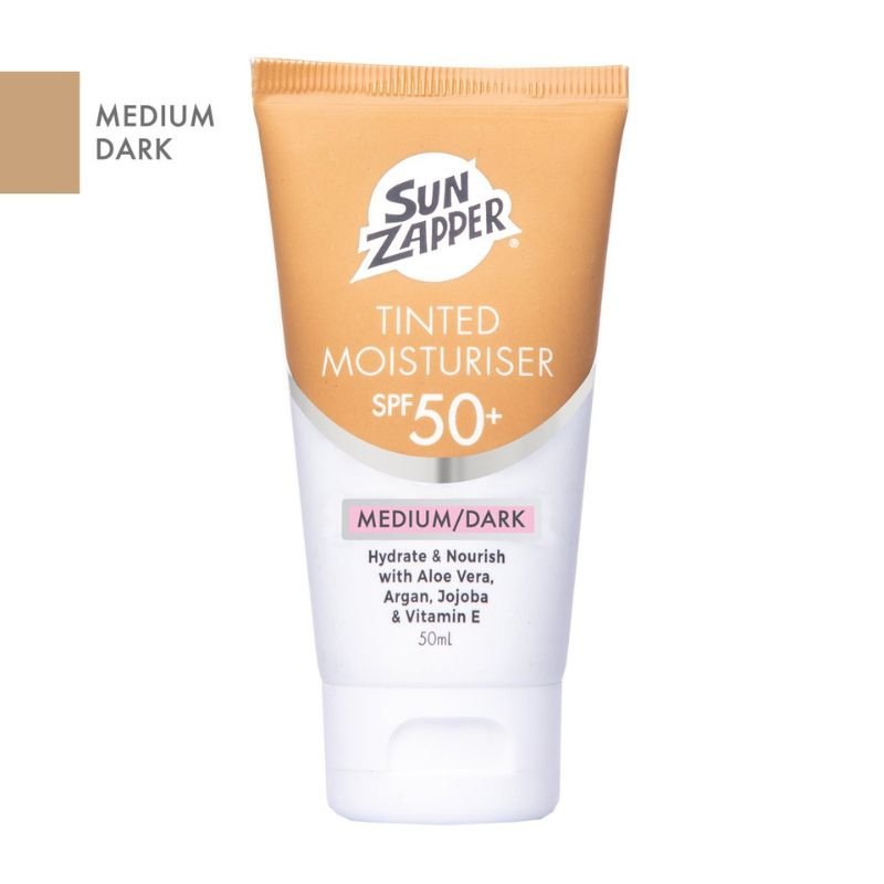 Sun Zapper Tinted Moisturiser SPF 50+ Medium/Dark BB Cream 50mL