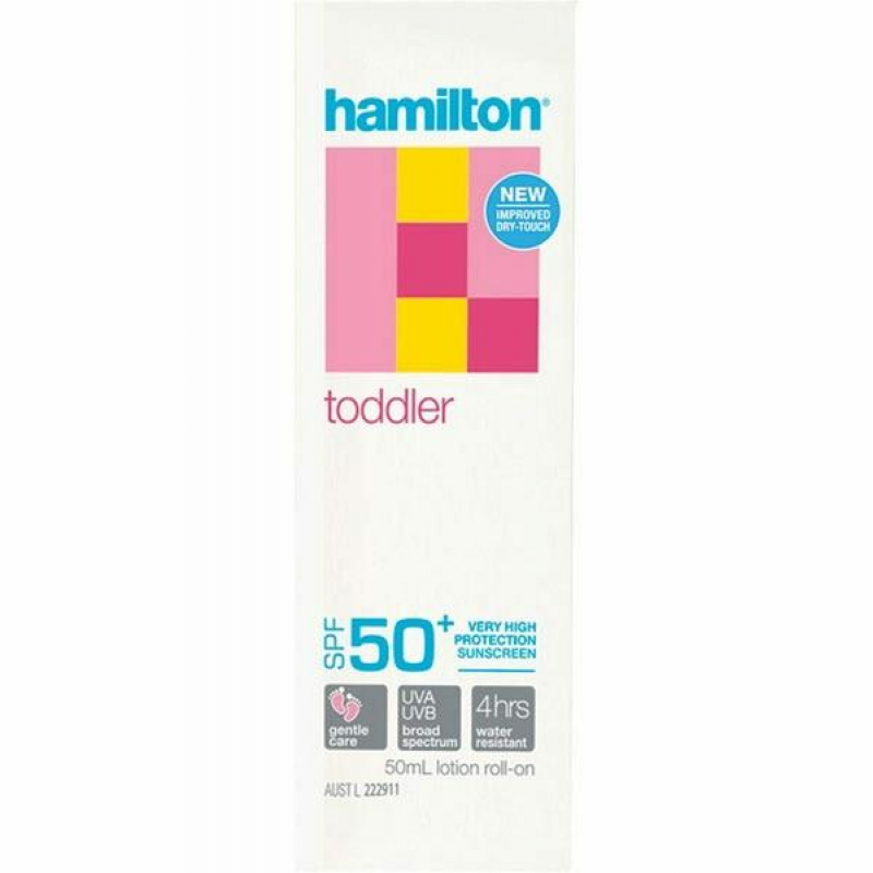 [Expiry: 08/2026] Hamilton Sun SPF 50+ Toddler Roll On 50mL