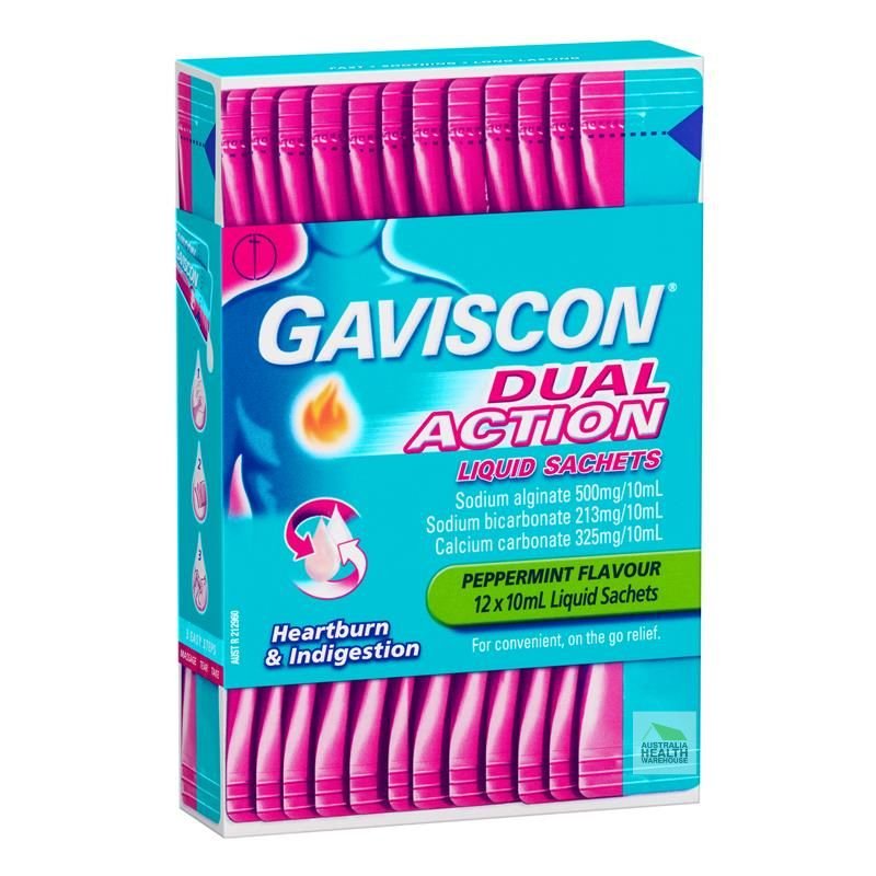 [Expiry: 01/2026] Gaviscon Dual Action Liquid Sachets 12 x 10mL