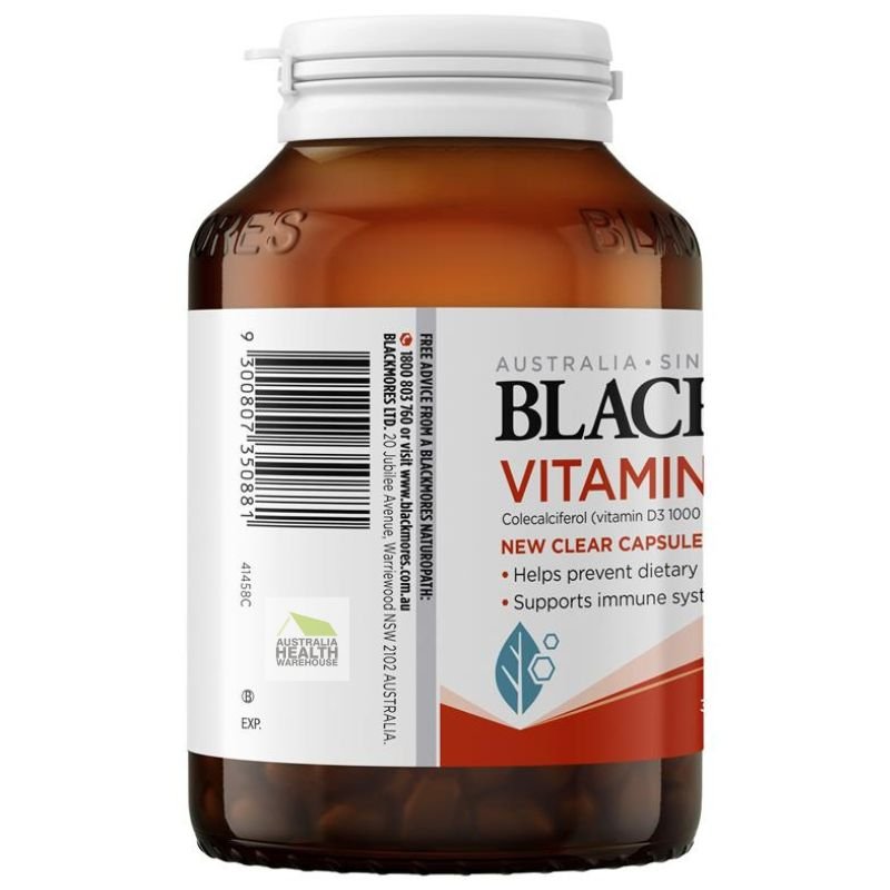 [Expiry: 10/2026] Blackmores Vitamin D3 1000IU 300 Capsules