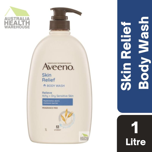 [Expiry: 02/2026] Aveeno Skin Relief Moisturising Body Wash Fragrance Free 1 Litre