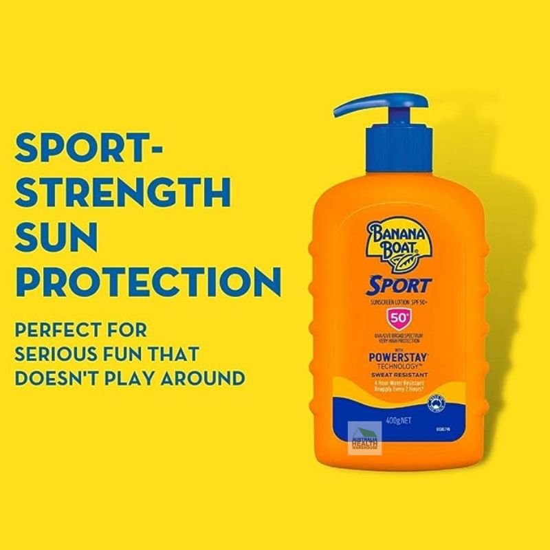 [Expiry: 12/2026] Banana Boat Sport Sunscreen SPF 50+ Lotion 400g