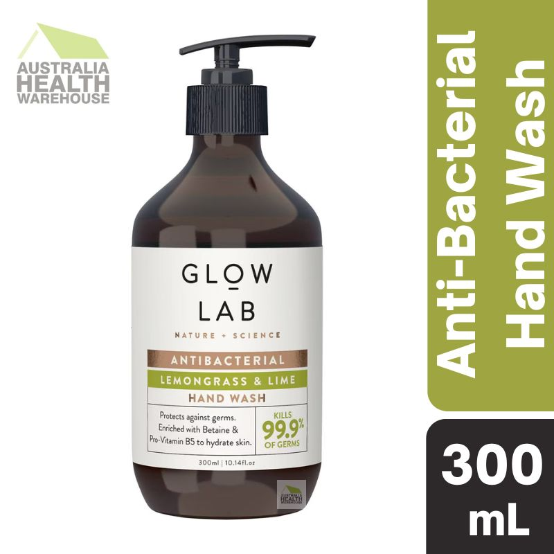 [Expiry: 03/2026] Glow Lab Lemongrass & Lime Hand Wash Anti-Bacterial 300mL