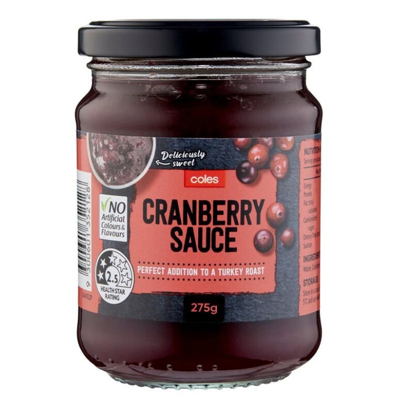 [Expiry: 09/03/2025] Coles Cranberry Sauce 275g